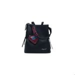 Sac � dos femme - desigual - torio sumy mini soft - noir - 100% coton - bretelles rembourr�es