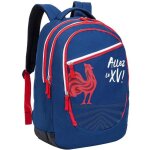 Sac  dos - ffr - xv de france - 3 compartiments - bretelles ajustables - polyester
