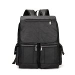 Sac  dos - funmoon - vintage - cuir pu - multifonctionnel - noir - 30 * 11 * 40 cm
