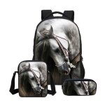 Sac � dos - gar�ons - cartable cheval - 30x15x40cm - imperm�able - confortable