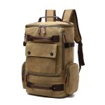 Sac  dos hommes vintage toile grande capacit - type khaki