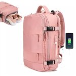 Sac  dos ordinateur portable 17 pouces femme cartable etudiant oxford sac  dos rose voyage avec usb ...