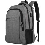 Sac à dos pour ordinateur portable - felixinjiang - 17 pouces - port de chargement usb - gris - professionnel ... Sac à dos pour ordinateur portable - felixinjiang - 17 pouces - port de chargement usb - gris - professionnel ...