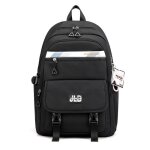 Sac à dos primaire scolaire cartable nylon imperméable sac décole collége pour garcon / fille - noir Sac à dos primaire scolaire cartable nylon imperméable sac décole collége pour garcon / fille - noir