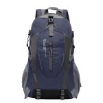 Sac � dos randonn�e 40l �tanche r�sistant polyester nylon alpinisme camping voyage mixte bleu noir gris ...