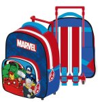 Sac  dos  roulettes - avengers - multicolore - 24x36x12 cm - 100% polyester - enfant