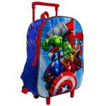 Sac  dos  roulettes avengers 3d 36 cm trolley maternelle