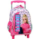 Sac  dos  roulettes barbie heart 30 cm trolley maternelle