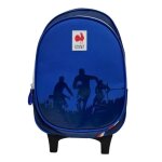 Sac  dos  roulettes - fdration franaise de rugby - 1 compartiment - bleu - enfant - garon