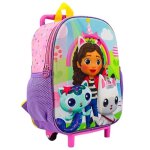 Sac  dos  roulettes gabby et la maison magique 30 cm trolley maternelle