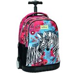 Sac  dos  roulettes - hallmark - modle zebra - 48 cm - trolley haut de gamme - mixte enfant