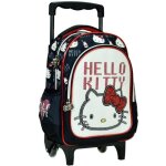 Sac  dos  roulettes hello kitty heart strass 30 cm trolley maternelle