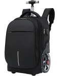 Sac  dos  roulettes - zgeer - 19 pouces - noir - idal pour voyage et collge - compatible 156 pouces ...