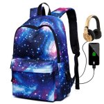 Sac à dos scolaire - cartable - 2 compartiments - collège - lycée - 44 cm - nuit étoilée - garçon - fille ... Sac à dos scolaire - cartable - 2 compartiments - collège - lycée - 44 cm - nuit étoilée - garçon - fille ...