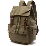 Sac à dos en toile cartable vintage pour ordinateur portable daypack randonnée voyage grande capacité ... Sac à dos en toile cartable vintage pour ordinateur portable daypack randonnée voyage grande capacité ...