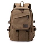 Sac  dos toile vintage multifunctional homme femme grande capacit - cafe