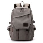 Sac  dos toile vintage multifunctional homme femme grande capacit - gris