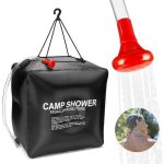 Sac de douche solaire - 40l - portable - pliable - tête de douche avancée Sac de douche solaire - 40l - portable - pliable - tête de douche avancée