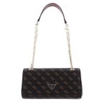 Sac  paule bandoulire - guess - noelle covertible xbody - marron - 100% polyurthane - 23x14x6 cm