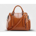 Sac femme - cuir - epaule - marron