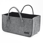 Sac en feutre xl - 50x25x25 grand panier courses - panier bois panier à pellets Sac en feutre xl - 50x25x25 grand panier courses - panier bois panier à pellets