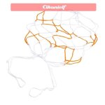 Sac en filet en nylon support robuste pour football basket - ball volley - ball pour toutes les balles ...