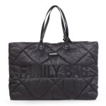 Sac fourre - tout mixte beaba - family bag matelass noir - contient les essentiels de maman et bb