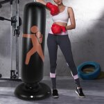 Sac de frappe autonome de boxe culbuteur dentranement gonflable sur pied pour adultes enfants 160cm