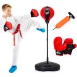 Sac de frappe enfants 3 ans costway - punching ball sur pied - hauteur rglable 90 - 130cm - gants et ...