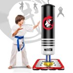 Sac de frappe sur pied boxe enfant debout libre robuste - dripex - (3 - 14 ans) - noir Sac de frappe sur pied boxe enfant debout libre robuste - dripex - (3 - 14 ans) - noir