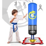 Sac de frappe sur pied boxe enfant debout libre robuste sac de punching kick appareil dentranement - ...
