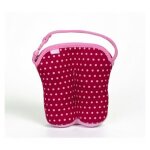 Sac isotherme - built - deux biberons - rose - garde chaud / froid - 20x22 cm