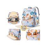 Sac � langer b�b� � dos grande capacit� 17 poches tapis � langer fixation poussette imperm�able