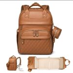 Sac � langer b�b� sac � langer � dos portable pour lit pliable b�b� cuir d�perlant tapis � langer inclus ...