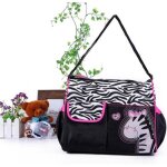 Sac à langer - motif de zèbre - bandoulière - rose - multifonctionnel Sac à langer - motif de zèbre - bandoulière - rose - multifonctionnel