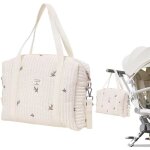 Sacs � langer portables pour b�b� brod� sac � langer fourre - tout grande capacit� coton sac bandouli�re ...