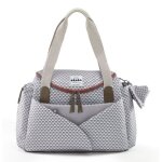Sac  langer sydney ii - beaba - modulable - grande contenance - rangements multiples - gris corail