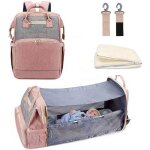 Sac � langer voyage multifonctionnel 3 in 1 sac langer + lit + usb sac a dos lit pliant portable multifonction ...
