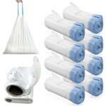 Sacs � liti�re pour chatlot de 160 sacs avec poign�es et cordons de serrage8 rouleauxcompatibles liti�res ...