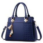 Sac � main bandouli�re femme pu simili cuir pour travail el�gant classique chic vintage damebleu