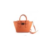 Sac � main - christian lacroix - incarnation 3 - cognac - cuir - bandouli�re en m�tal argent�