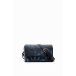 Sac � main - desigual - 23waxp60 - noir / bleu - synth�tique - zipp�e