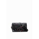 Sac � main - desigual - 23waxp60 - noir / rouge - zipp�e - synth�tique - femme