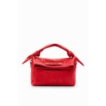 Sac � main desigual - 24saxp70 - rouge - convertible - effet cuir - fleurs brod�es