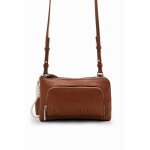 Sac � main - desigual - 24sayp01 - marron - bandouli�re - zipp�e - effet cuir