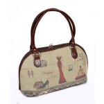 Sac � main femme / ado imprim� paris. vintage