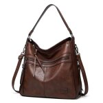 Sac � main femme bandouli�re - xjydncg - cuir pu souple vintage - mode - a001 - caf�