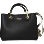 Sac � main femme emporio armani 100651 - noir - peau synth�tique - textile