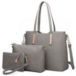 Sac � main femme ensemble de 3pcs grand capacit� sac femme sac � bandouli�re femme sac fourre - tout ...