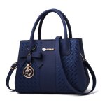 Sac a main femme - xjdyncg - grande capacit� - cuir pu - bandouli�re amovible - bleu